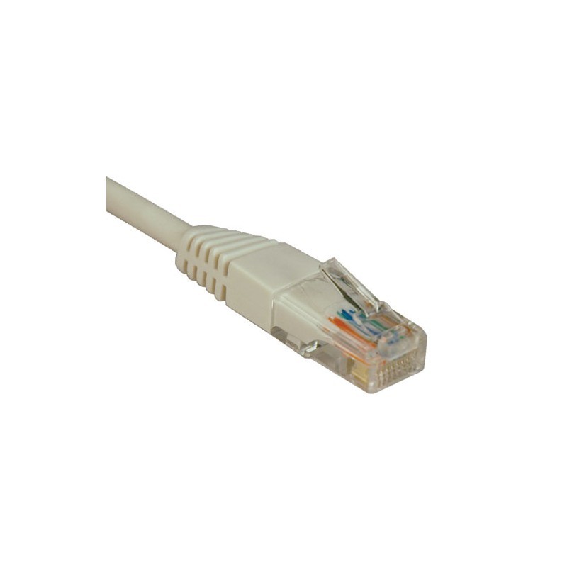 Cat5e 350MHz Molded Patch Cable (RJ45 M/M) - White, 1-ft.