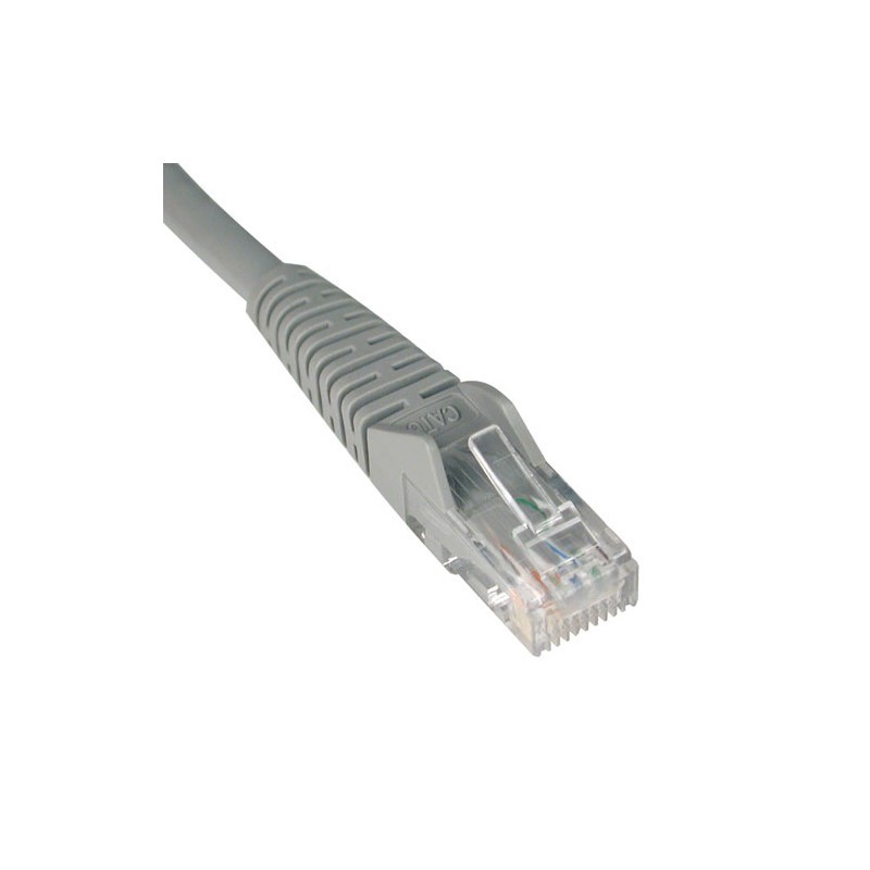 Cat6 Gigabit Snagless Molded Patch Cable (RJ45 M/M) - Gray, 6-ft.