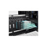 MTP/MPO Patch Cable with Push/Pull Tabs, 12 Fiber, 40GbE, 40GBASE-SR4, OM3 Plenum-Rated - Aqua, 1M (3-ft.)