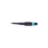 MTP/MPO Patch Cable, 12 Fiber, 40GbE, 40GBASE-SR4, OM3 Plenum-Rated - Aqua, 5M (16-ft.)