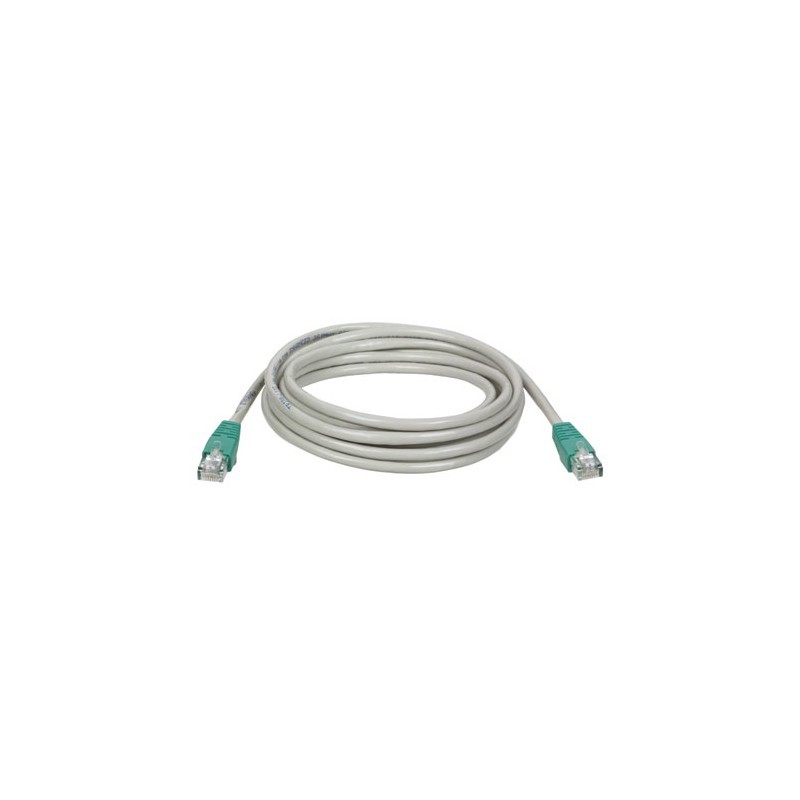 Cat5e 350MHz Molded Cross-over Patch Cable (RJ45 M/M) - Gray, 10-ft.