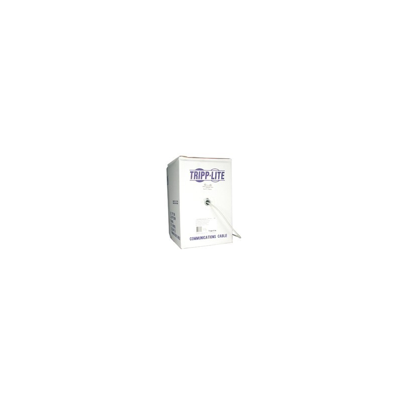 Cat6 Gigabit Bulk Solid PVC Cable - Gray, 1000-ft.