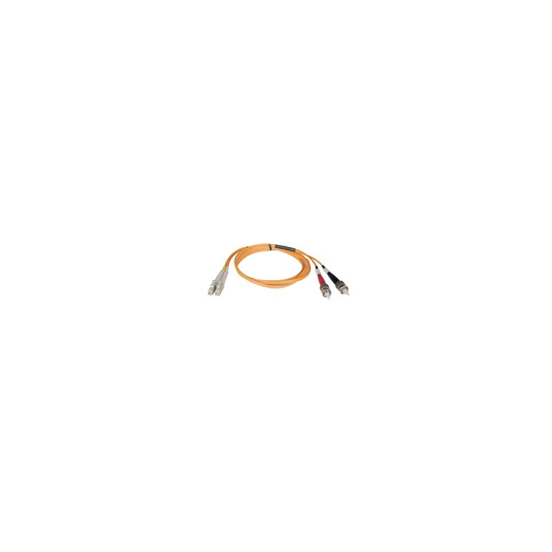 Multimode Fiber Optics 10-m (33-ft.) Duplex MMF 62.5/125 Patch Cable, LC/ST