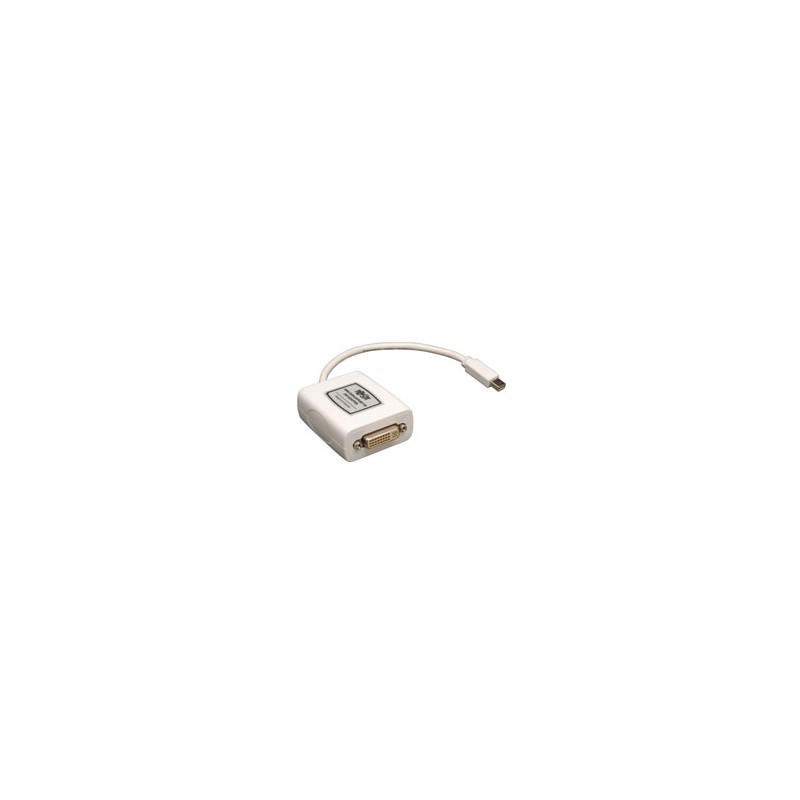 Mini DisplayPort to DVI Adapter, Video Converter for Mac/PC, 1920x1200/1080p (Mini DP to DVI-I M/F), 6-in.