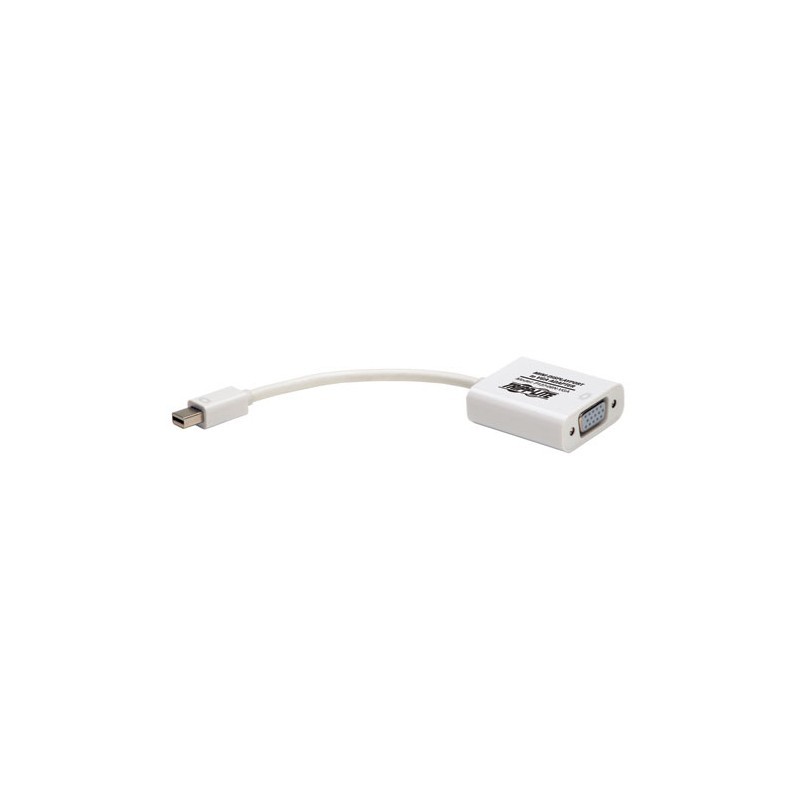 Mini DisplayPort to VGA Adapter, Video Converter for Mac/PC, 1920x1200/1080p (M/F), 6-in.