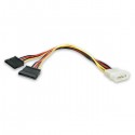 StarTech.com LP4 to 2 SATA Internal Power Splitter Cable Power adapter - 2 x 5 pin Serial ATA power