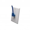 Cat6 Gigabit Molded Patch Cable (RJ45 Right Angle Up M to RJ45 M) - Blue, 10-ft.