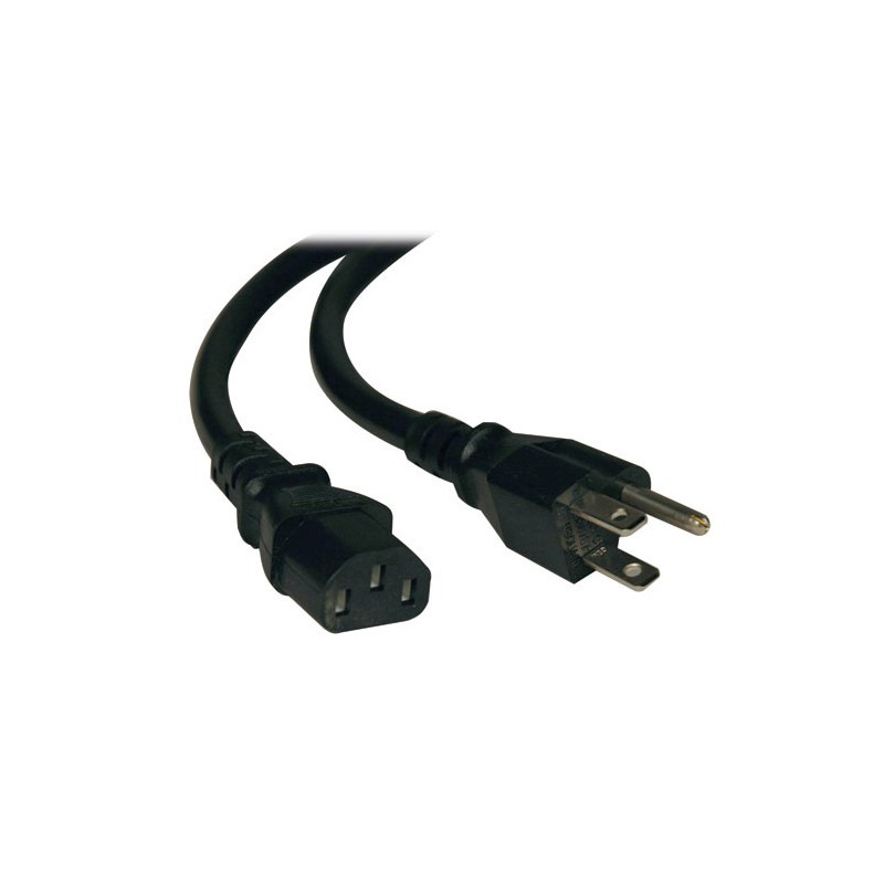 Tripp Lite HeavyDuty Computer Power Cord Lead Cable, 15A, 14AWG (NEMA