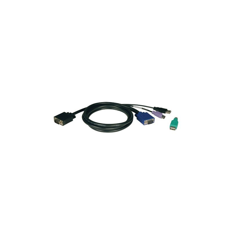 USB/PS2 Combo Cable Kit for NetController KVM Switches B040-Series and B042-Series, 10-ft.