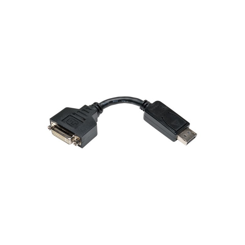 DisplayPort to DVI Cable Adapter, Converter for DP-M to DVI-I-F