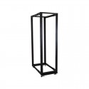 StarTech.com 42U Adjustable Depth Open Frame 4 Post Server Rack Cabinet - Flat Pack w/ Casters, Levelers and Cable Management Ho