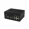 StarTech.com 6 Port Unmanaged Industrial Gigabit Ethernet Switch w/ 4 PoE+ Ports and Voltage Regulation - DIN Rail / Wall-Mounta