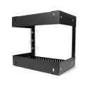 StarTech.com 8U Open Frame Wall Mount Equipment Rack - Adjustable Depth