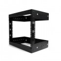 StarTech.com 8U Open Frame Wall Mount Equipment Rack - Adjustable Depth