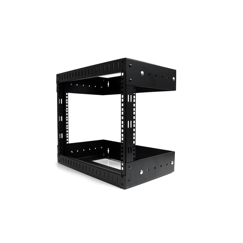 StarTech.com 8U Open Frame Wall Mount Equipment Rack - Adjustable Depth