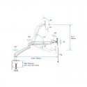 StarTech.com Slim articulating monitor arm with cable management, grommet or desk mount