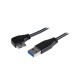StarTech.com Slim Micro-USB 3.0 Cable - M/M - Left-Angle Micro USB - 2m (6ft)