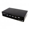 StarTech.com 4 Port DVI Video Splitter with Audio