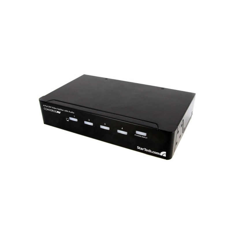 StarTech.com 4 Port DVI Video Splitter with Audio