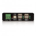 StarTech.com Mountable 4 Port Rugged Industrial USB Hub - Hub - 4 ports - Hi-Speed USB - rail mountable