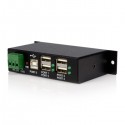 StarTech.com Mountable 4 Port Rugged Industrial USB Hub