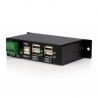 StarTech.com Mountable 4 Port Rugged Industrial USB Hub - Hub - 4 ports - Hi-Speed USB - rail mountable