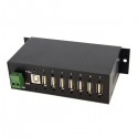 StarTech.com Mountable Rugged Industrial 7 Port USB Hub