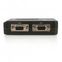 StarTech.com 2 Port Black USB KVM Switch Kit with Audio and Cables