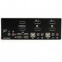 StarTech.com 2 Port Dual DisplayPort USB KVM Switch w/ Audio &amp;amp; USB Hub