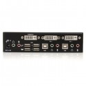 StarTech.com 2 Port DVI + USB KVM Switch with Audio - KVM switch - USB 2.0 Hub - 2 ports - 1 local user - 1U