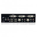 StarTech.com 2 Port High Resolution USB DVI Dual Link KVM Switch with Audio - KVM / audio / USB switch - USB - 2 p