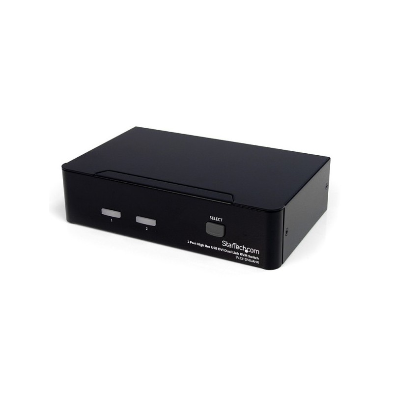 StarTech.com 2 Port High Resolution USB DVI Dual Link KVM Switch with Audio - KVM / audio / USB switch - USB - 2 p