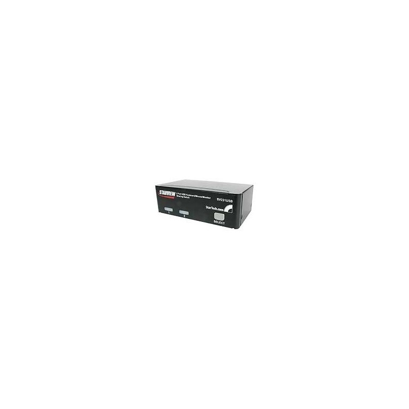 StarTech.com StarView SV231USB - KVM switch - USB - 2 ports - 1 local user - USB