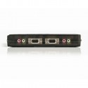 StarTech.com 4 Port Black USB KVM Switch Kit with Cables and Audio