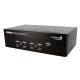 StarTech.com 4 Port DVI VGA Dual Monitor KVM Switch USB with Audio & USB 2.0 Hub