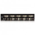 StarTech.com 4 Port High Resolution USB DVI Dual Link KVM Switch with Audio - KVM / audio / USB switch - USB - 4 p