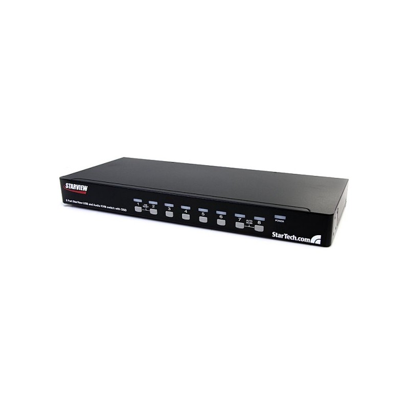 StarTech.com 8 Port Rack Mount USB VGA KVM Switch w/ Audio