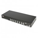 StarTech.com 8 Port 1U Rackmount USB PS/2 KVM Switch with OSD