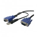 StarTech.com 6 ft 2-in-1 Ultra Thin USB KVM Cable