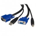 StarTech.com 6 ft 2-in-1 USB KVM Cable