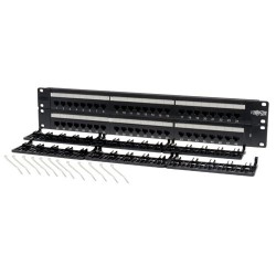 Tripp Lite 48-Port 2U Rack-Mount Cat5e 110 Patch Panel, 568B, RJ45 Ethernet | Tripp Lite Patch Panels