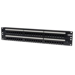 Tripp Lite 48-Port 2U Rack-Mount Cat5e 110 Patch Panel, 568B, RJ45 Ethernet | Tripp Lite Patch Panels