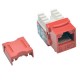 Tripp Lite Cat6 / Cat5e 110 Style Punch Down Keystone Jack - Red, 25-Pack