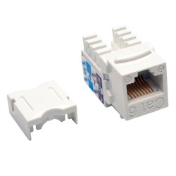 Tripp Lite Cat6 / Cat5e 110 Style Punch Down Keystone Jack - White, 25-Pack | Tripp Lite Patch Panels Accessories