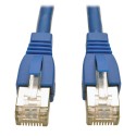 Tripp Lite Augmented Cat6 (Cat6a) Shielded (STP) Snagless 10G Certified Patch Cable, (RJ45 M/M) - Blue, 0.91 m (3-ft.)