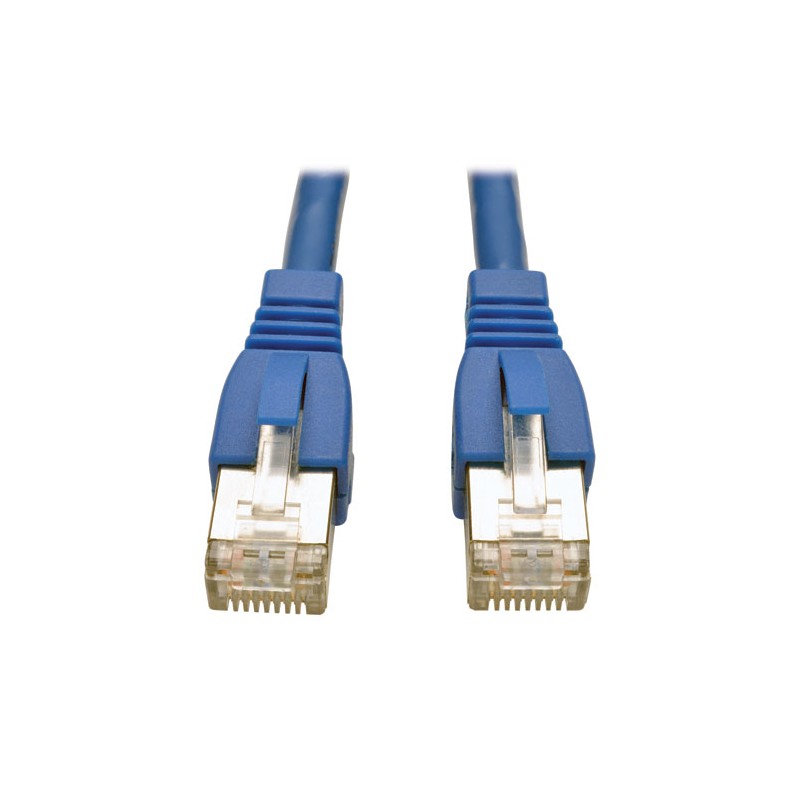 Tripp Lite Augmented Cat6 (Cat6a) Shielded (STP) Snagless 10G Certified Patch Cable, (RJ45 M/M) - Blue, 0.91 m (3-ft.)