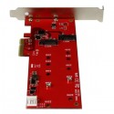 StarTech.com 2x M.2 SSD Controller Card - PCIe