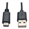 Tripp Lite USB 2.0 Hi-Speed Cable, USB Type-A Male to USB Type-C (USB-C) Male, 0.91 m (3-ft.) | Tripp Lite USB Cables