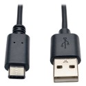 Tripp Lite USB 2.0 Hi-Speed Cable, USB Type-A Male to USB Type-C (USB-C) Male, 1.83 m (6-ft.)