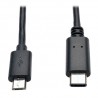 Tripp Lite USB 2.0 Hi-Speed Cable, USB Micro-B Male to USB Type-C (USB-C) Male, 1.83 m (6-ft.) | Tripp Lite USB Cables